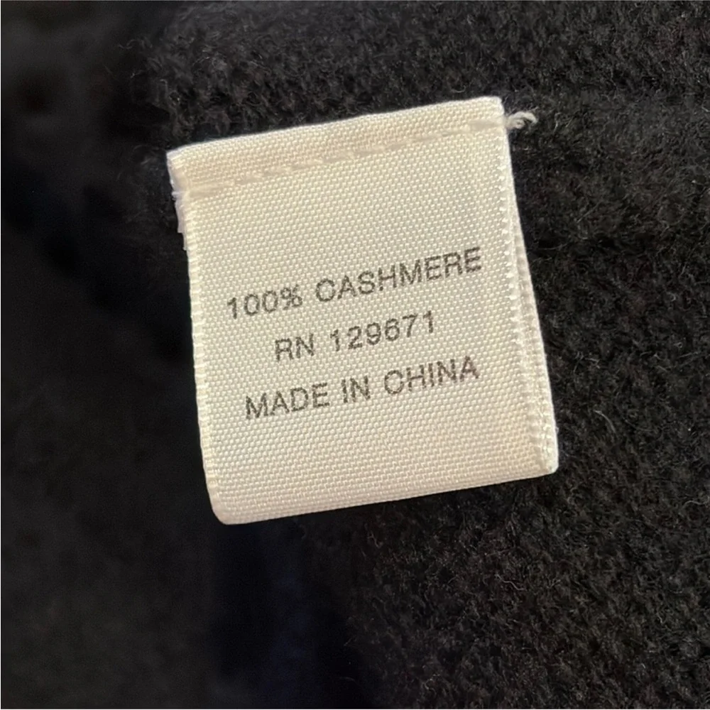 NakedCashmere Open Knit Crochet Black Coverup Kaftan Dress Black XS NWT - Picture 11 of 12